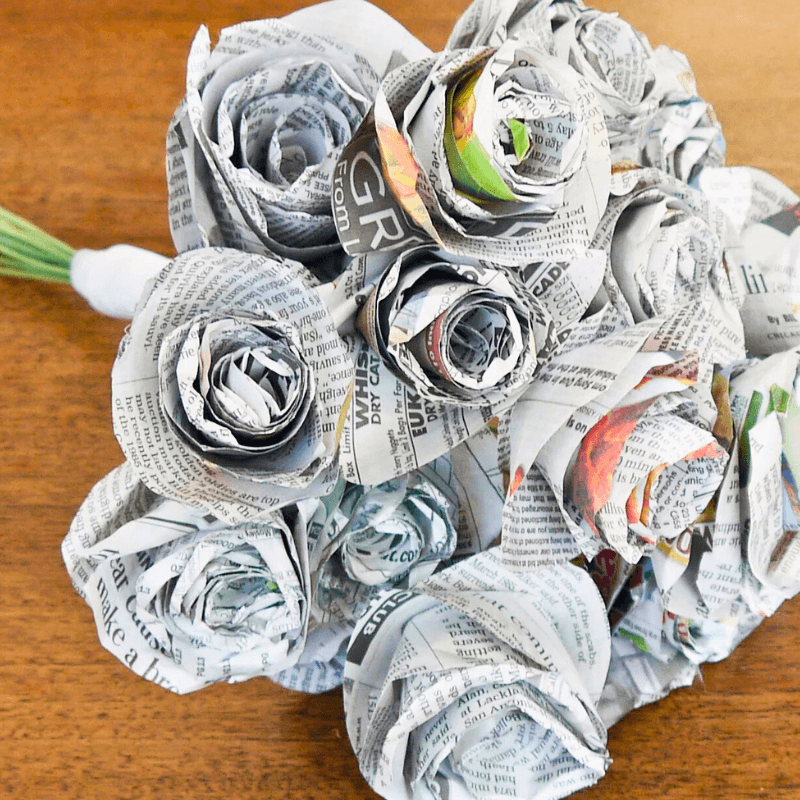Cách Làm Bông Hoa Từ Giấy Báo Đơn Giản, Đẹp Mắt
