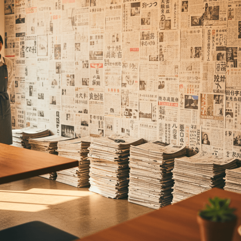 Cách Dán Tường Bằng Giấy Báo Cũ Đơn Giản Mà Đẹp Như Quán Cafe