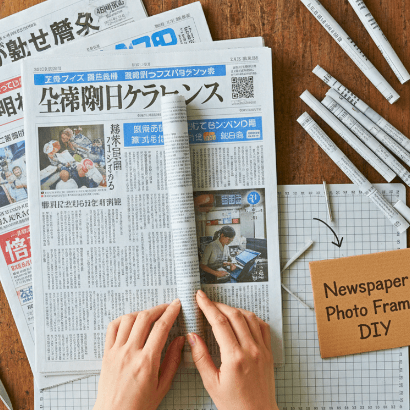 Làm Thế Nào Để Tái Chế Giấy Báo Cũ Làm Khung Ảnh ?