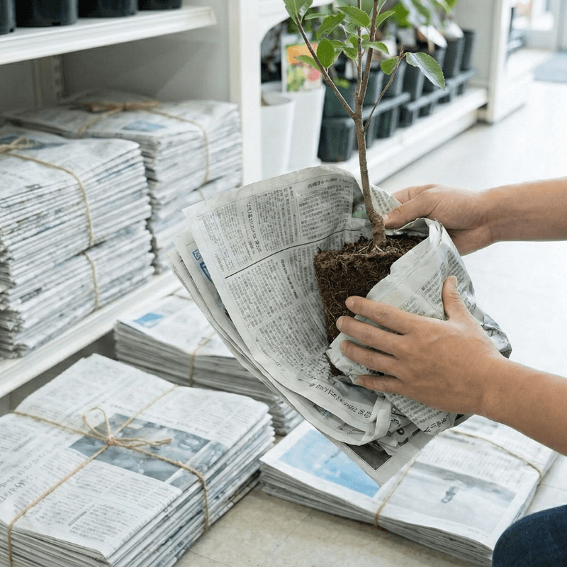 Cách Bọc Gốc Cây Non Bằng Giấy Báo Để Tránh Sâu Bệnh