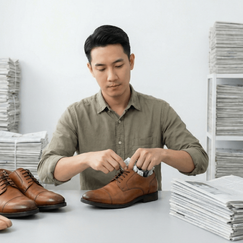 Cách Giữ Form Cho Giày Bằng Giấy Báo Chuẩn Nhất