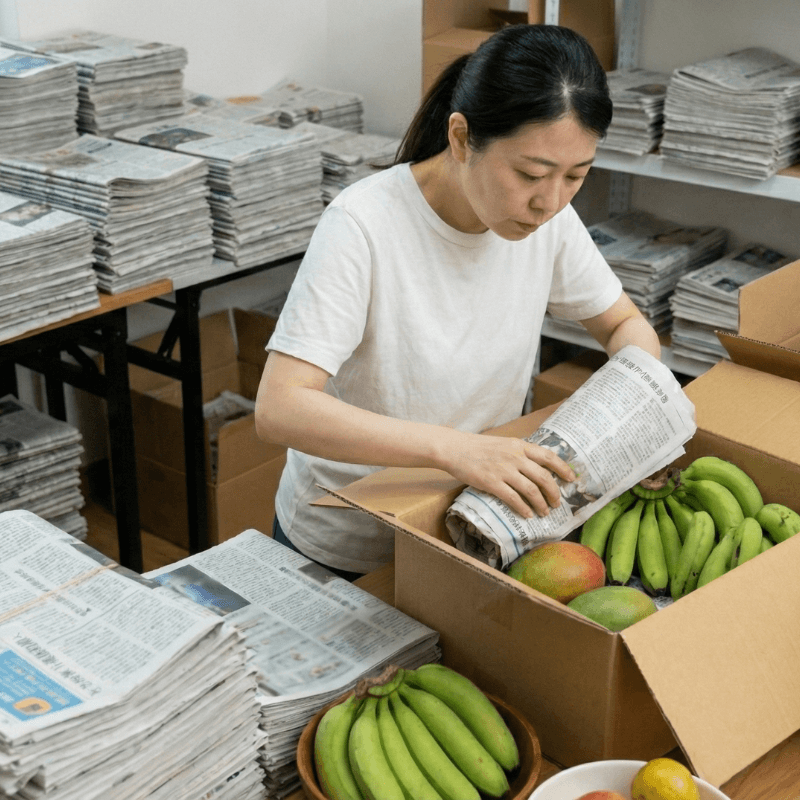 Cách Sử Dụng Giấy Báo Làm Lớp Bọc Để Ủ Hoa Quả Chín Nhanh Hơn Tự Nhiên