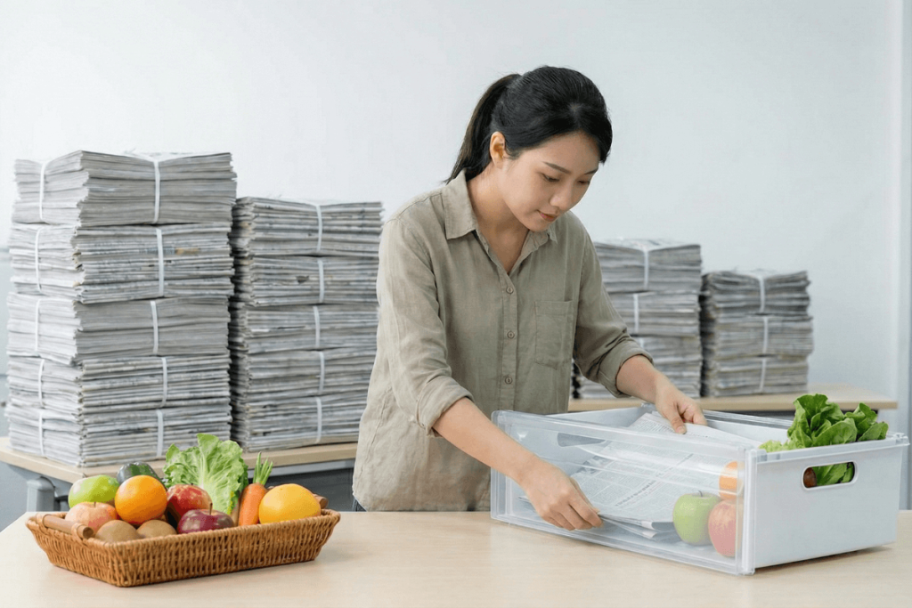 dung-giay-bao-cu-lot-ngan-dung-trai-cay-va-rau-cu