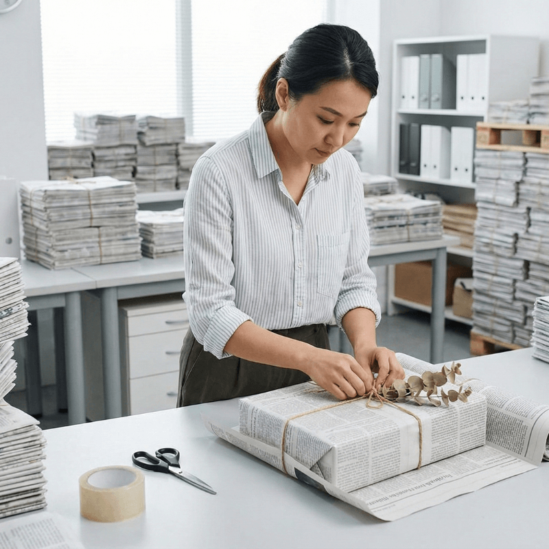 Giấy Báo Cũ Có Thể Dùng Để Gói Quà, Trang Trí Như Thế Nào ?