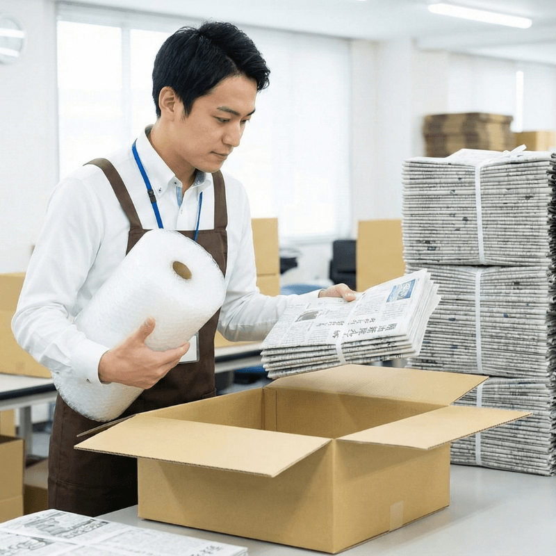 Dùng Giấy Báo Hay Túi Khí Thì Chống Sốc Tốt Hơn ?